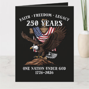 250 Jaar geloof vrijheid legacy adelaar Kaart