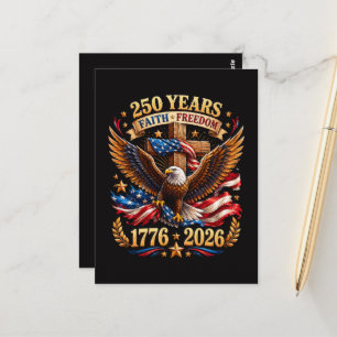 250 Jaar geloofsvrijheid Adelaar Patriottisch Briefkaart