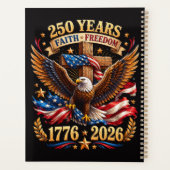 250 Jaar geloofsvrijheid Adelaar Patriottisch Planner (Achterkant)