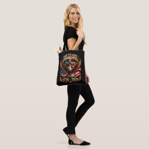 250 Jaar geloofsvrijheid Adelaar Patriottisch Tote Bag
