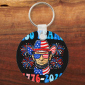250 Jaar George Washington 1776-2026 250ste Verjaa Sleutelhanger (Voorkant)