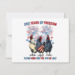 250 Jaar Grappige Kippen Vliegen Hoog Vuurwerk 4e Save The Date