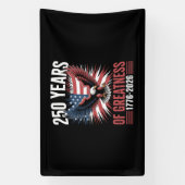 250 Jaar Grootheid 1776 2026 250ste Verjaardag Spandoek (Verticaal)
