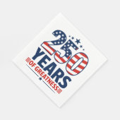 250 Jaar Grootheid Amerikaanse Onafhankelijkheid Servet (Hoek)