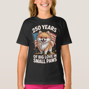 250 Jaar Grote Liefde in Kleine Pootjes Pomeranian T-shirt