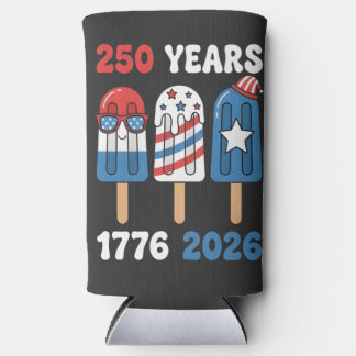 250 jaar ijs 1776 2026 4 juli ijs  seltzer blikjeskoeler