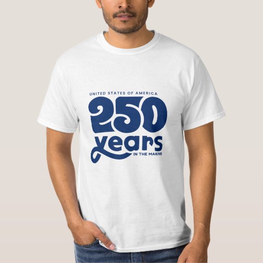 250 Jaar in de maak T-shirt (Voorkant)