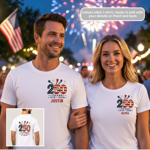 250 Jaar Jubileum 1776-2026 Patriottisch T-Shirt