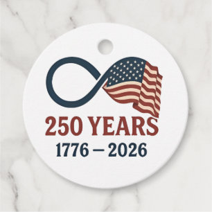 250 jaar Jubileum 1776-2026 USA Patriottisch Bedankjes Labels