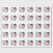 250 Jaar Jubileum 1776-2026 USA Patriottisch Cadeaupapier (Vlak)