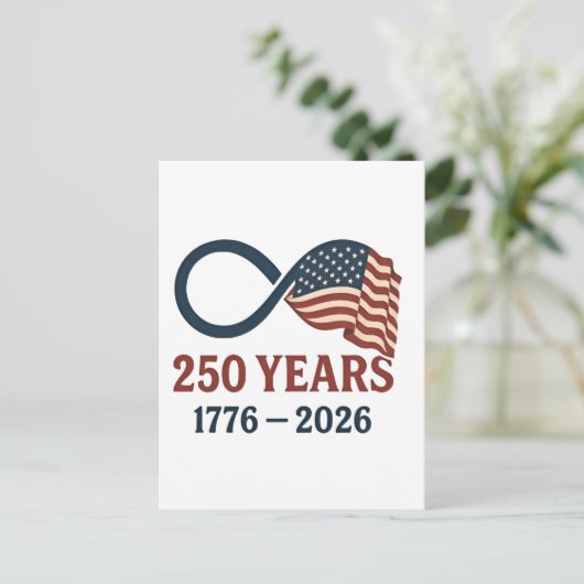 250 jaar Jubileum 1776-2026 USA Patriottisch Feestdagenkaart (Staand voorkant)