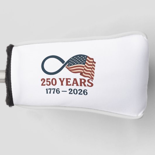 250 jaar Jubileum 1776-2026 USA Patriottisch Golfheadcover (Voorkant)
