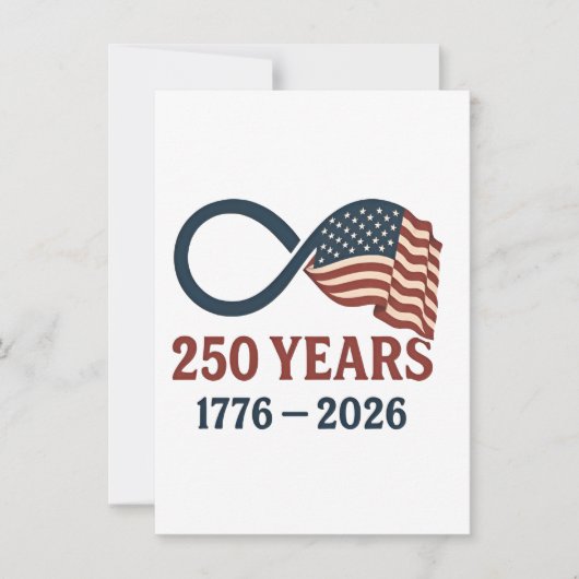 250 Jaar Jubileum 1776-2026 USA Patriottisch  Kaart (Voorkant)