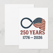 250 Jaar Jubileum 1776-2026 USA Patriottisch  Kaart (Voorkant / Achterkant)