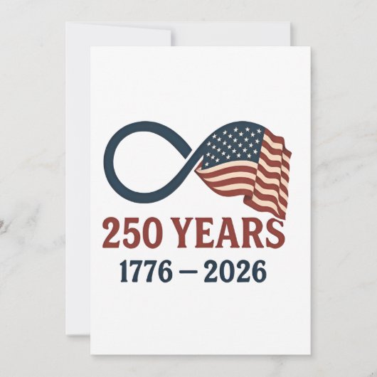 250 Jaar Jubileum 1776-2026 USA Patriottisch  Kaart (Voorkant)