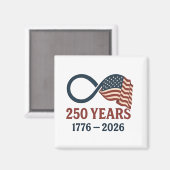 250 Jaar Jubileum 1776-2026 USA Patriottisch  Magneet (Voorkant / Achterkant)