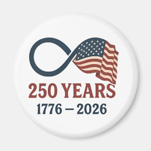250 Jaar Jubileum 1776-2026 USA Patriottisch Magneet