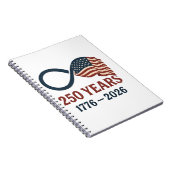 250 jaar Jubileum 1776-2026 USA Patriottisch Notitieboek (Rechterzijde)