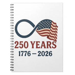 250 jaar Jubileum 1776-2026 USA Patriottisch Notitieboek