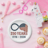 250 jaar Jubileum 1776-2026 USA Patriottisch Papieren Bordje (Feest)