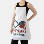250 Jaar Jubileum 1776-2026 USA Patriottisch Schort (Insitu)