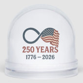 250 Jaar Jubileum 1776-2026 USA Patriottisch Sneeuwbol (Voorkant)