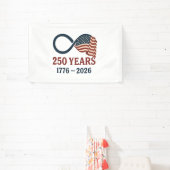 250 jaar Jubileum 1776-2026 USA Patriottisch Spandoek (Insitu)