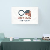 250 jaar Jubileum 1776-2026 USA Patriottisch Spandoek (Beurs)