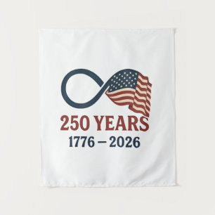250 Jaar Jubileum 1776-2026 USA Patriottisch Wandkleed