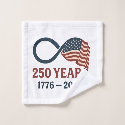 250 jaar Jubileum 1776-2026 USA Patriottisch Washandje (Wasdoekje)