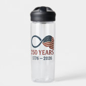 250 Jaar Jubileum 1776-2026 USA Patriottisch  Waterfles (Voorkant)
