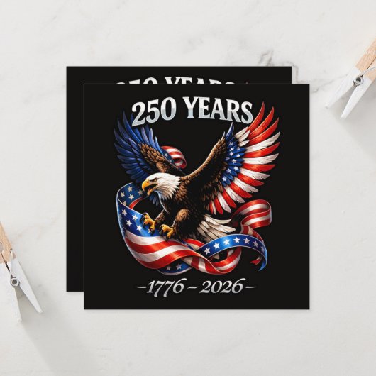 250 Jaar Jubileum Adelaar Amerikaanse Vlag (Voorkant / Achterkant in situ)