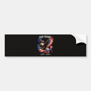 250 Jaar Jubileum Adelaar Amerikaanse Vlag Bumpersticker