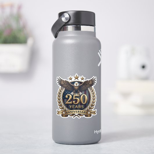 250 Jaar Jubileum Amerikaanse Onafhankelijkheid  Sticker (HydroFlask)