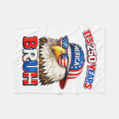 250 Jaar Jubileum Bruh Adelaar Zingt 4e Fleece Deken (Voorkant (Horizontaal))
