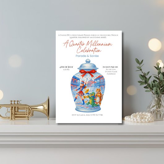 250 jaar Jubileum Ginger Jar Parade & Soirée Kaart