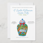 250 jaar Jubileum Ginger Jar tuinfeest Kaart (Voorkant)