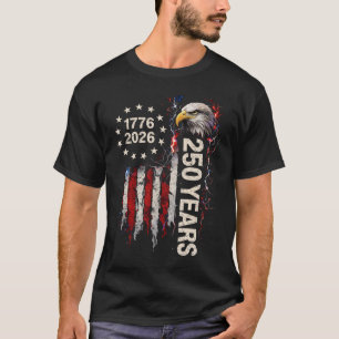 250 Jaar Jubileum USA Amerikaanse Vlag Adelaar T-shirt