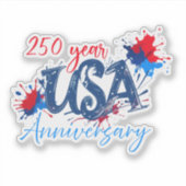 250 jaar jubileum van de VS Sticker (Voorkant)