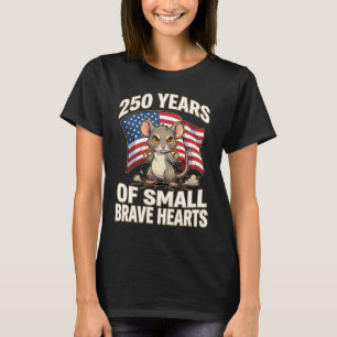 250 Jaar Kleine Dappere Harten Muis Kunst T-shirt