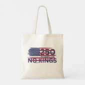250 jaar No Kings Amerikaanse vlag Tote Bag (Achterkant)