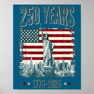 250 jaar onafhankelijkheid 250ste verjaardag 25 ju poster