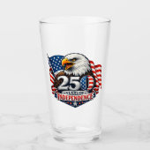 250 Jaar Onafhankelijkheid 4 juli Feest Glas (Voorkant)