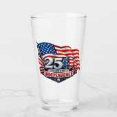 250 Jaar Onafhankelijkheid 4 juli Feest Glas (Voorkant)