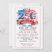 250 Jaar Onafhankelijkheid 4 juli Feest Kaart (Voorkant)