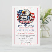 250 jaar onafhankelijkheid 4 juli feest kaart (Staand voorkant)