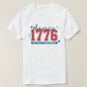 250 Jaar Onafhankelijkheid 4 juli Verjaardag T-shirt