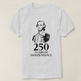 250 Jaar Onafhankelijkheid George Washington T-shirt