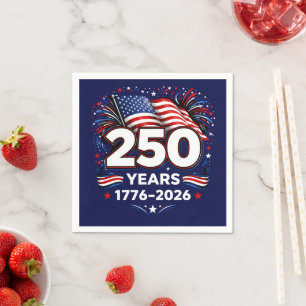 250 Jaar Onafhankelijkheid Patriotische Vuurwerk B Servet