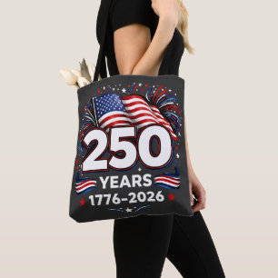 250 Jaar Onafhankelijkheid Patriottische Vuurwerk Tote Bag